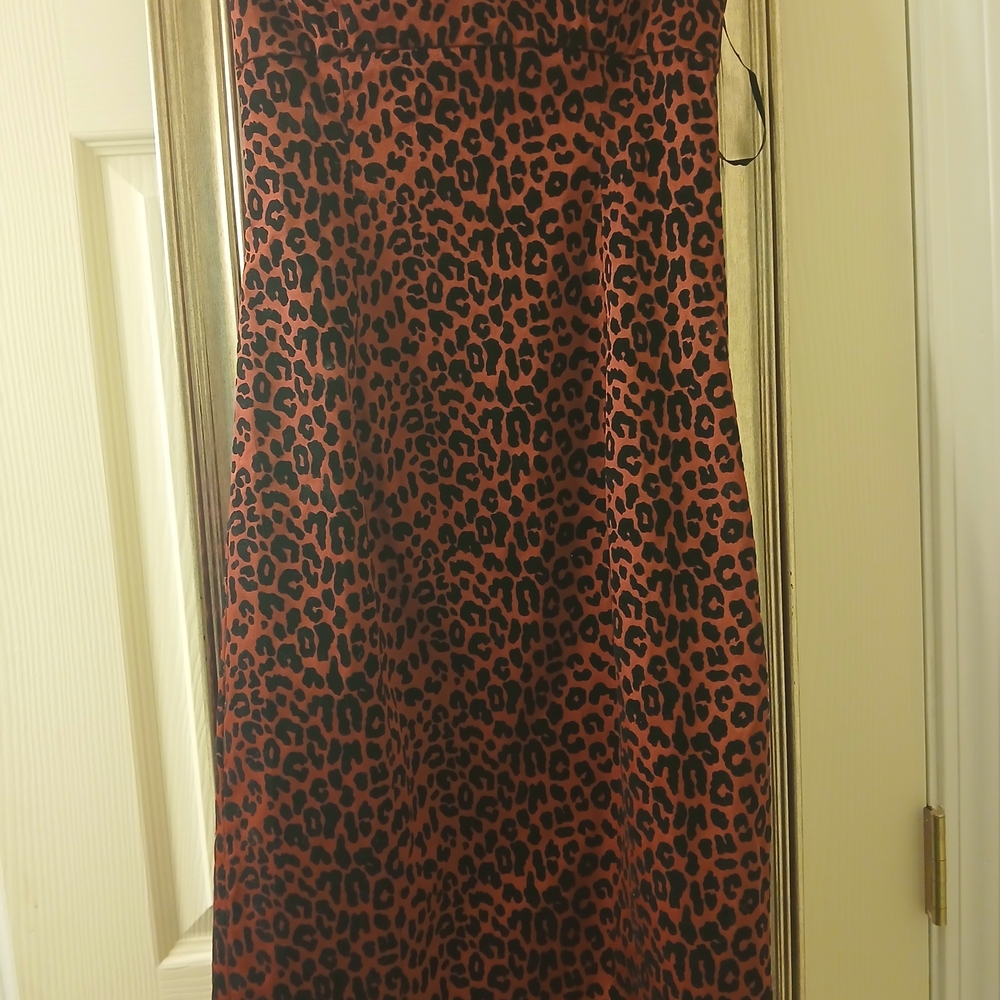 Leopard Print Slip Dress